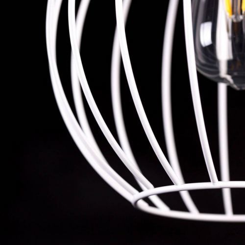 Závesná lampa Barbado, troj-plameňová v bielej
