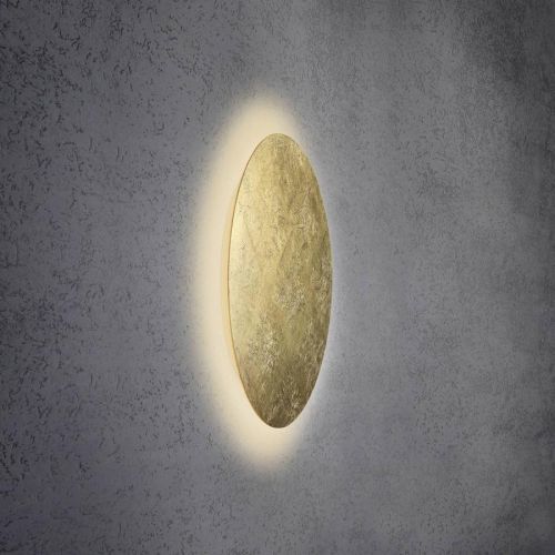 Escale Blade nástenné LED, lístkové zlato, Ø 59 cm