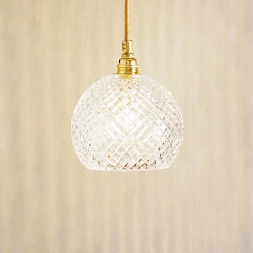 EBB & FLOW Rowan závesná lampa, zlatá Ø 15,5 cm