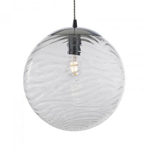Závesná lampa Nereide, sklo číra