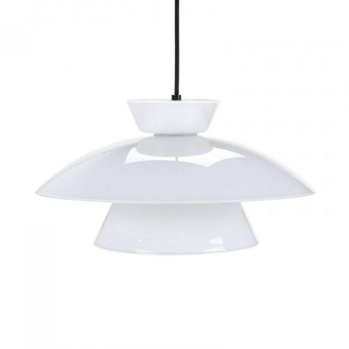 Dyberg Larsen Valby závesná lampa zo skla, Ø 38 cm