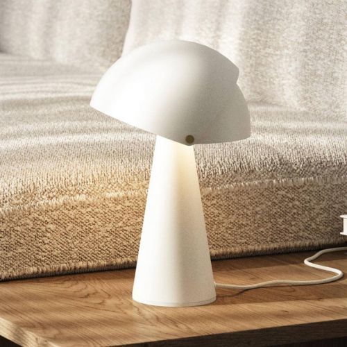 Stolná lampa Align so sklopným tienidlom, biela