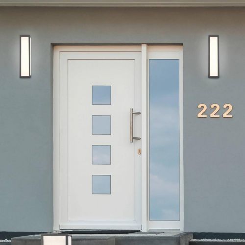 Vonkajšie nástenné LED svetlo Fuerte, hliník, IP54