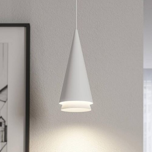 Lucande Naoh závesná lampa, 1-plameňová, biela