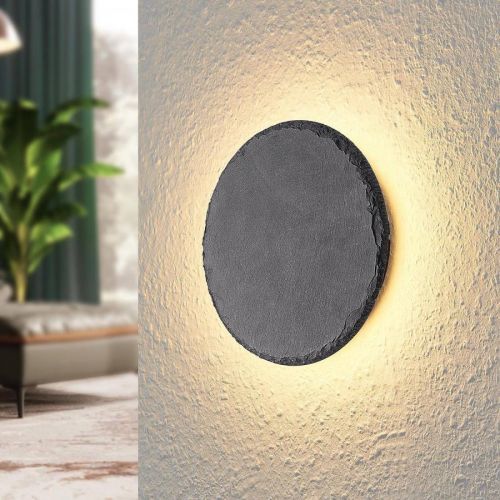 Lindby Peetu nástenné LED svietidlo, okrúhle