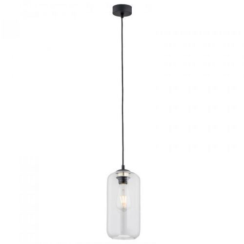 Závesná lampa Kaja sklenené tienidlo dlhé, číra