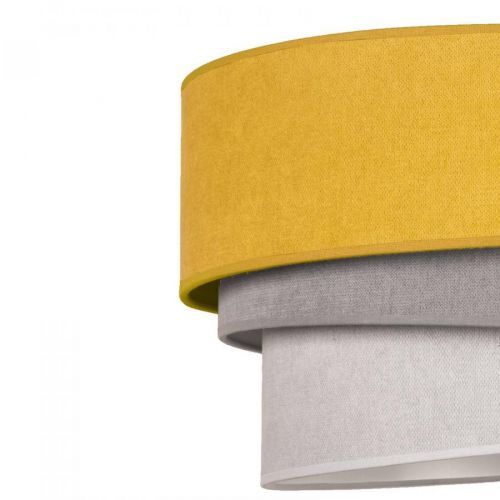 Závesná lampa Pastell Trio žltá/sivá/svetlosivá