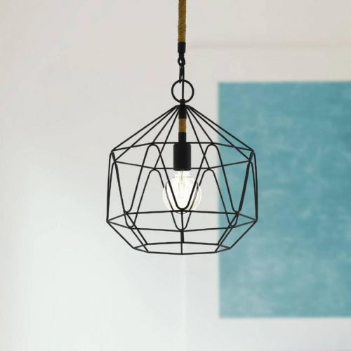 Závesná lampa Cottingham, klietka, 1-plameňová