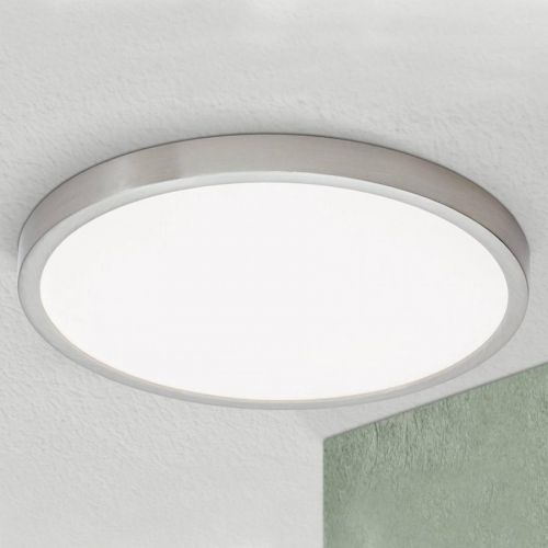 Stropné LED svietidlo Vika okrúhla, titán, Ø 30cm