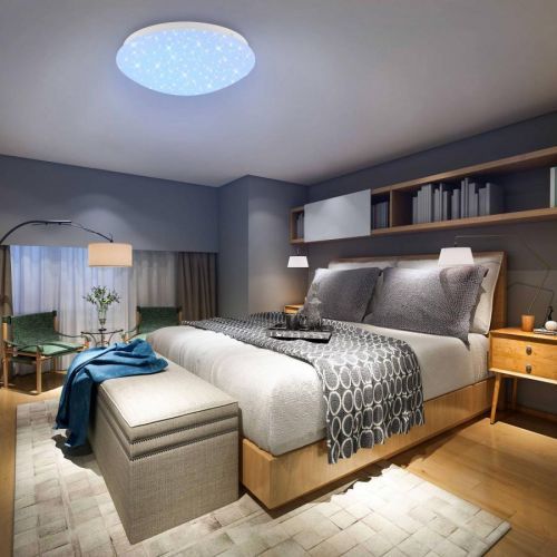 Stropné LED 3256-016 s hviezdnym dekórom a RGBW