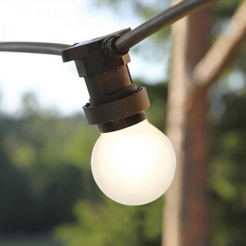 LED E27 G45 pre svetelné reťaze, biela 2 700 K