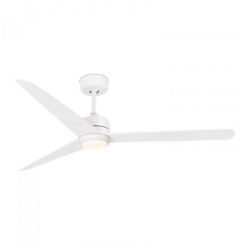 Stropný ventilátor Nu s osvetlením LED, biely