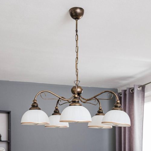 Závesná lampa Casale, 5-plameňová