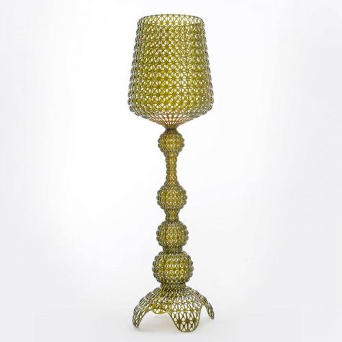 Kartell Kabuki – stojaca LED lampa, zelená