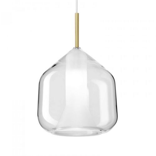 Závesná lampa X-Ray, priamy tvar, číra
