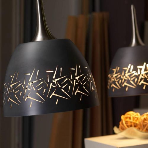 Závesná lampa Bruk so sivým kovovým tienidlom
