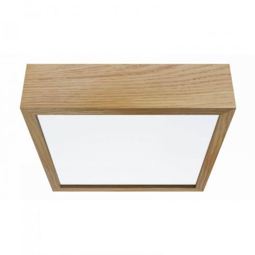 Stropné svietidlo Quatro DR drevený rám, 30,5 cm