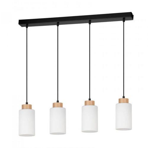 Envolight Talia závesná lampa, dub/biela, 4pl