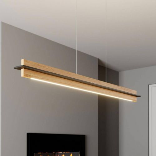 Rothfels Lexa závesné LED, dub/čierne 118 cm
