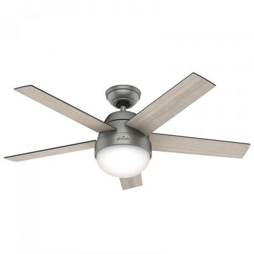 Hunter Stile ventilátor so svetlom sivá/orech