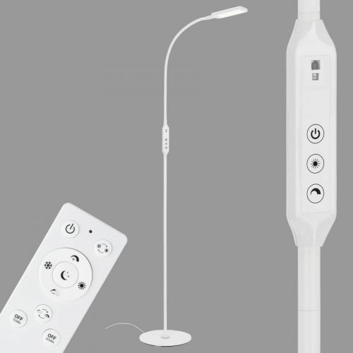Stojaca LED 1296-016 s diaľkovým ovládaním, biela
