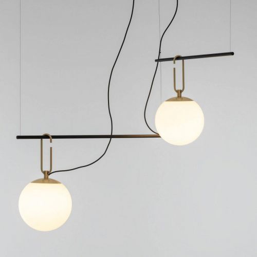 Artemide nh S3 2 sklenená závesná lampa, 2-pl.