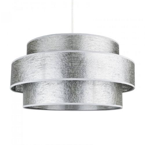 Závesná lampa Space, strieborná lesklá