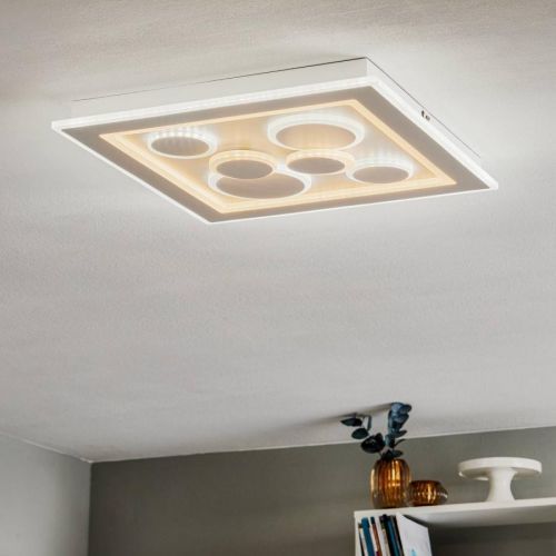 Stropné LED Ratio, stmievateľné, šesť kruhov