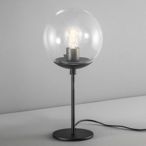 Stolná lampa Global Ø 20 cm čierna