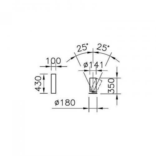 Regent Stream Table úzky digi 143W 380 čierny