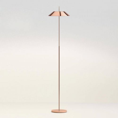 Vibia Mayfair – stojaca LED lampa, meď, lesklá