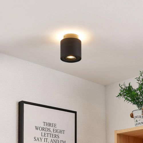 Arcchio Walisa stropné LED svetlo okrúhle čierne