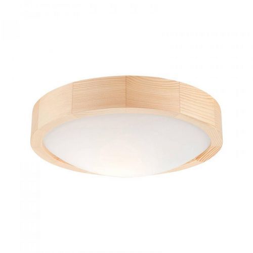 Stropné svietidlo Zeus z dreva, borovica, Ø 27 cm