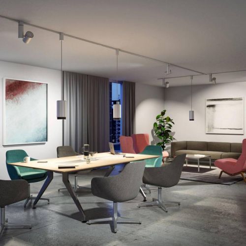 Paulmann Zeuz URail bodové 3 000 K 39° chróm matná