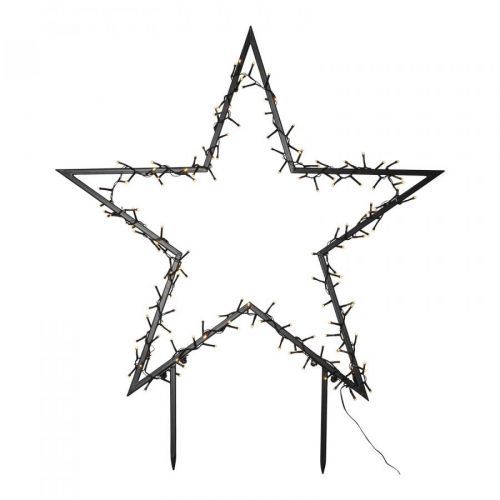 Dekoračná LED lampa Spiky s hrotmi do zeme, 80 cm