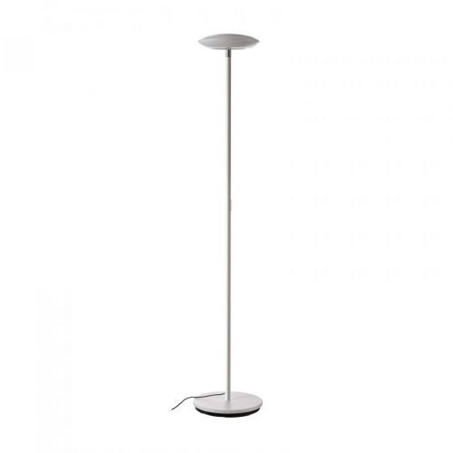 Stojaca LED lampa Bermuda, hlava sklopná, biela