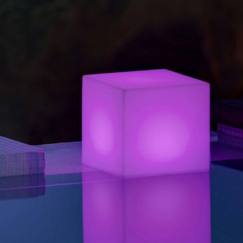 Newgarden solárna lampa Cuby kocka, výška 32 cm