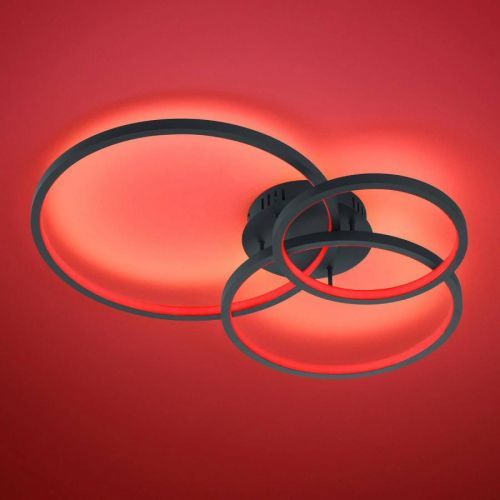 Trio WiZ Aaron stropné LED svietidlo, antracit