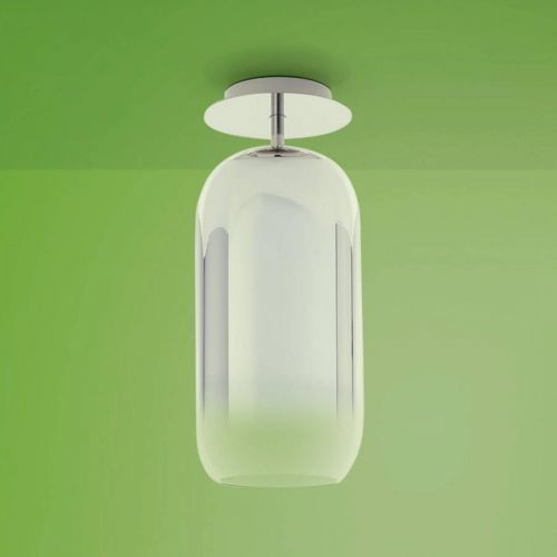 Artemide Gople Mini stropná lampa strieborná