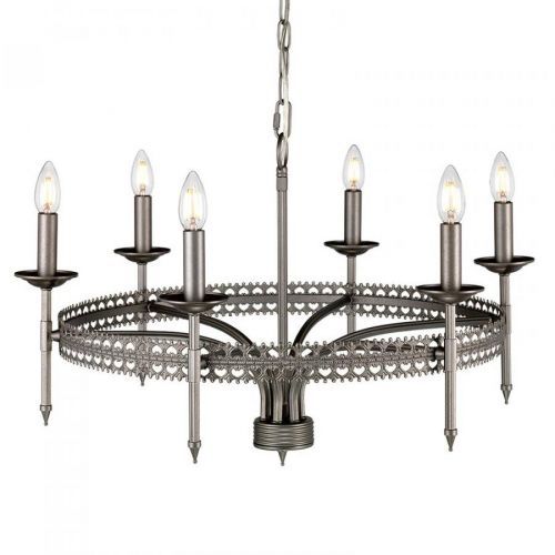 Visiaci luster Crown 6-plameňový