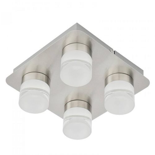 Stropné LED svietidlo Stefanie, 4-plameňové, oceľ