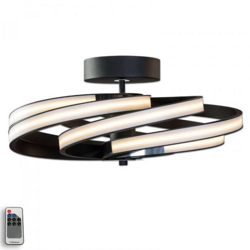 Zoya – moderné stropné LED svietidlo, čierne