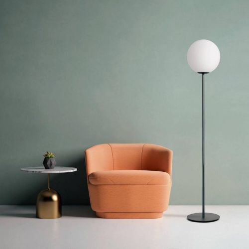 Stojaca lampa Jugen, čierna/biela, 1-plameňová