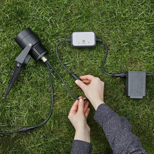 Garden 24 LED spotlight, čierna, 6 wattové