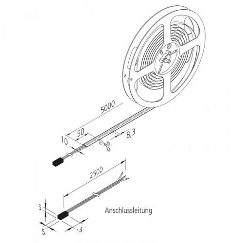 LED pásik Dynamic-Tape S IP54 2 700 – 5 000K 500cm