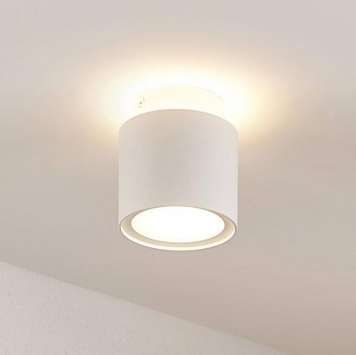 Arcchio Walisa stropné LED, mliečne sklo, biele