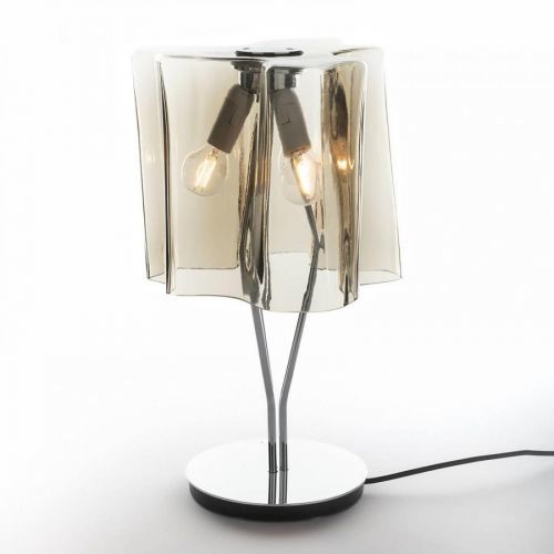 Stolná lampa Artemide Logico 44cm dymová/chróm