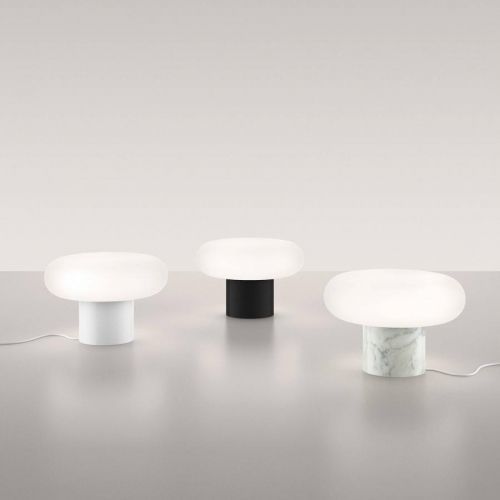 Artemide Itka stolná lampa LED, biely keramika