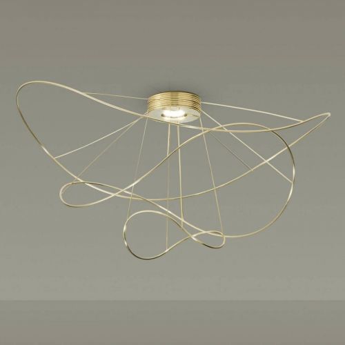 Axolight Hoops 3 stropné LED svietidlo, zlaté