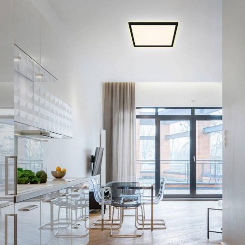 Stropné LED svietidlo 7364, 42 x 42 cm, čierne